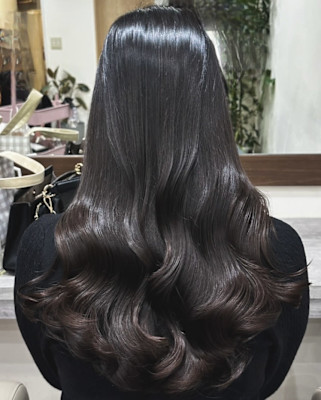 韓国コテ巻き風パーマ