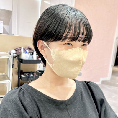マッシュショート×羽バンク×前髪あり×横浜×20代30代