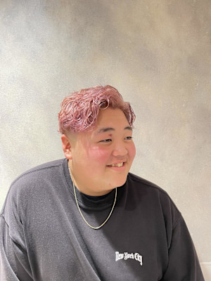 ハイトーンカラー/ブリーチカラー/ピンクベージュ/横浜元町