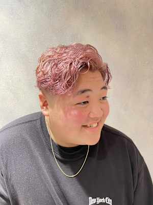 ハイトーンカラー/ブリーチカラー/ピンクベージュ/横浜元町