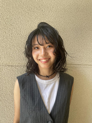 ニュアンスパーマ/レイヤーカット/ボブパーマ