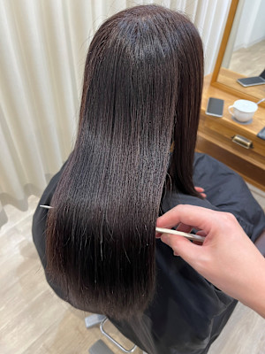 光に好かれるようなツヤ髪