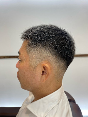 スキンフェード×フォワードスタイル