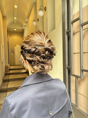 成人式ヘア/横浜ヘアアレンジ/振袖ヘア/パーティーヘア