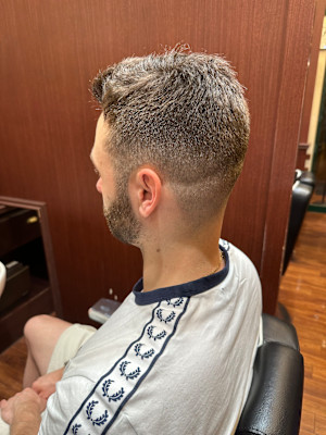 MEN'Sアッシュニュアンスパーマ韓国マッシュスペインカール