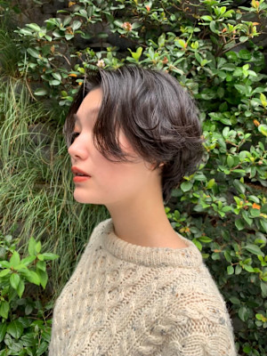 ニュアンスパーマ/センターパート/30代/代官山/中目黒