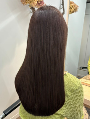 ロング/レイヤーカット/艶カラー/水素ケア【藤原】