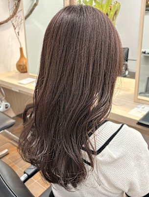 セミロング/レイヤーカット/艶カラー/水素ケア【藤原】