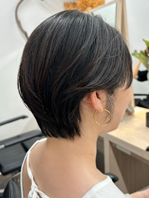 ショート/マッシュショート/艶カラー/水素ケア【藤原】