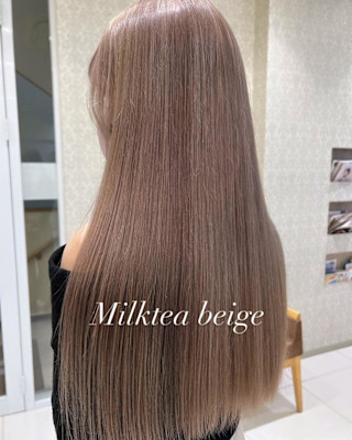 [aina]ミルクティーベージュ/ブリーチ2回~