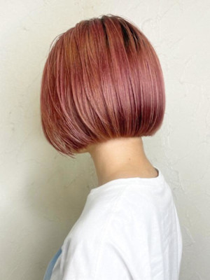 【Reir_下北沢】*ツヤ感ボブ＋ピンクベージュ*