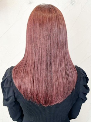 【Reir_下北沢】*ロング＋秋色ピンクベージュ*