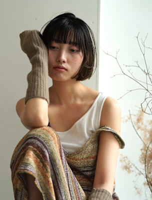 切りっぱなしボブ/ショートボブ/ぱつっとボブ