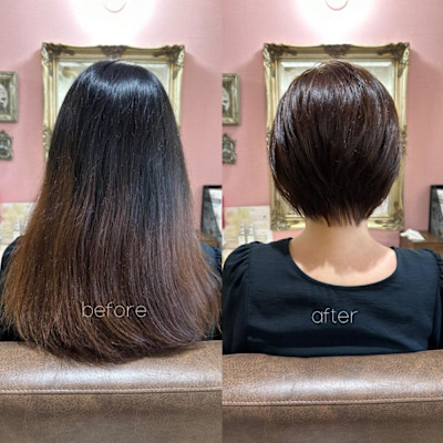 ばっさりショートボブ