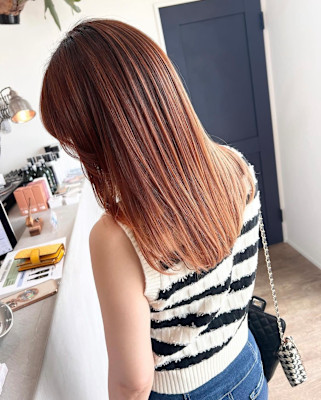 ブリーチバレイヤージュハイライト髪質改善トリートメント