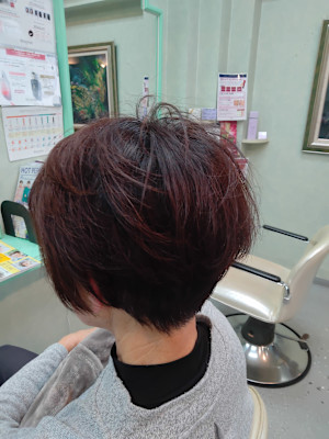 メッシュを入れ髪全体を華やかに!