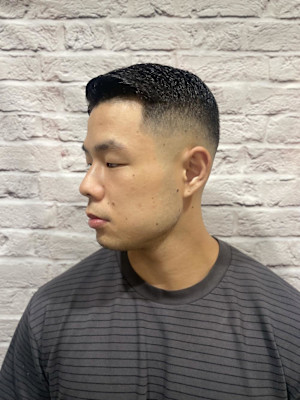 スキンフェード/サイドパート/七三分け/ビジネス