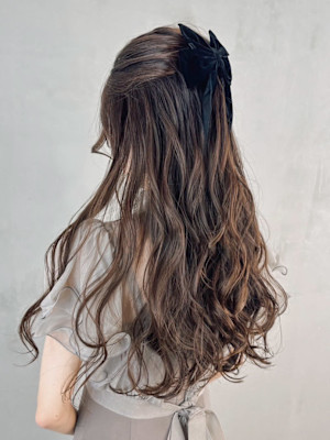 グレーベージュレイヤーロング_ba525781