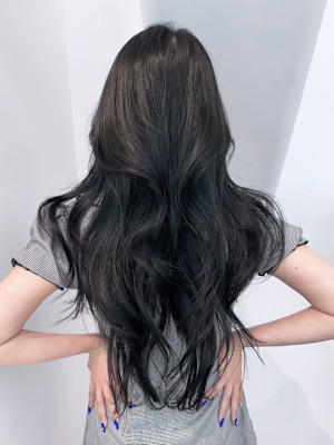 トレイヤーロングアッシュブラック_ba517391