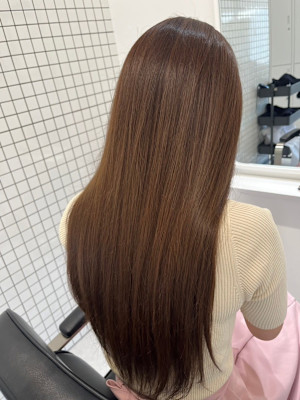 明るめベージュカラー×ロング