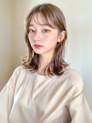 切りっぱなしボブ美髪ケアカラー小顔カット似合わせカット