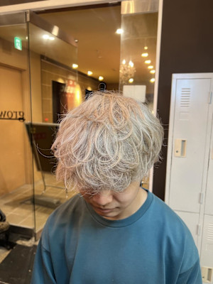 ベージュ　ゆるフワマッシュ