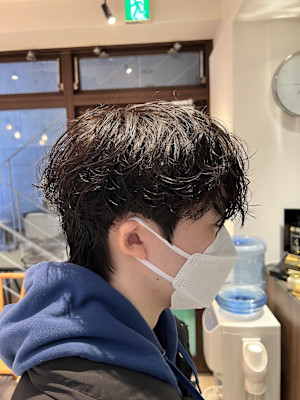 シャドウパーマ メンズ韓国ヘア スパイラルパーマ 韓国パーマ