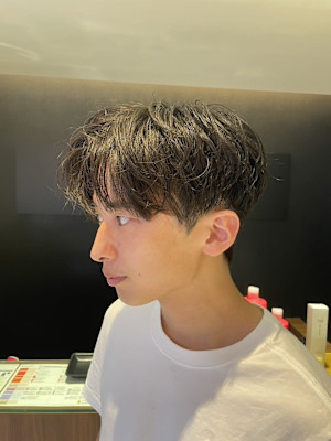 韓国メンズヘア コンマバング コンマヘア カルマパーマ