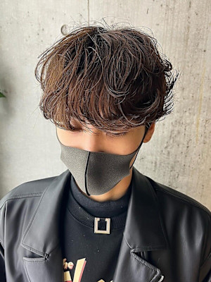 テテ風パーマ 韓国へア シャドウパーマ