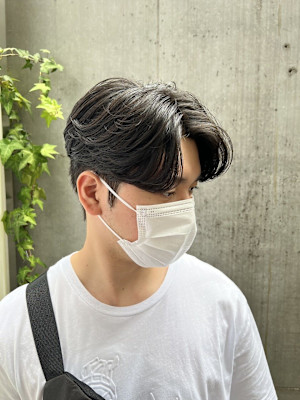 韓国ヘア カルマパーマ メンズヘア ダウンパーマ