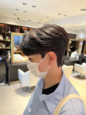 韓国ヘア ダウンパーマ 髪質改善 カルマヘア メンズ韓国ヘア