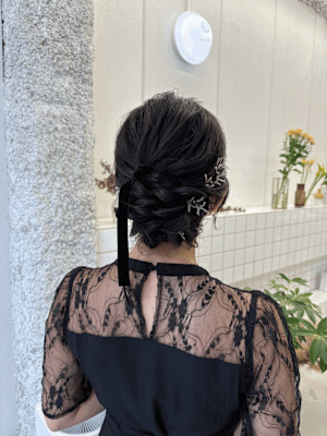 《花屋併設》シニヨンアレンジ