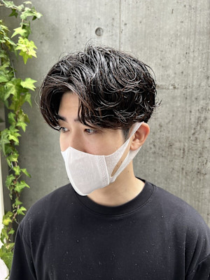 カルマパーマ スパイラルパーマ 韓国ヘア メンズカット