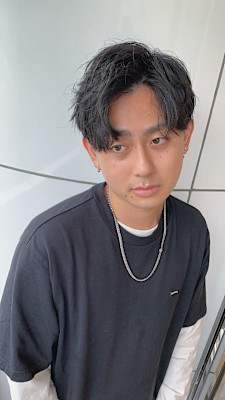 無造作パーマ ショートマッシュ 韓国ヘア