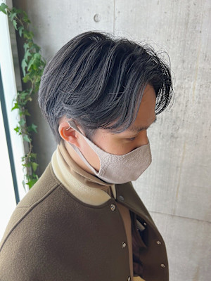 大人キレイめカジュアル ナチュラル韓国マッシュセンターパート