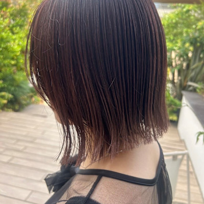 《イーズ鎌倉》ナチュラルで可愛い大人ボブ/切りっぱなしボブ