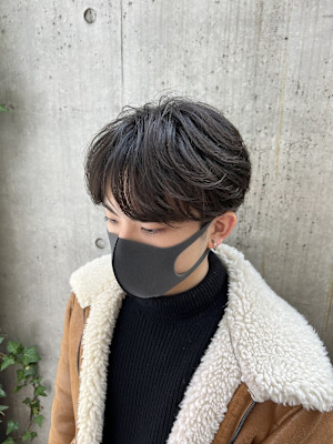 韓国ヘア カルマパーマ ニュアンスパーマ メンズパーマ