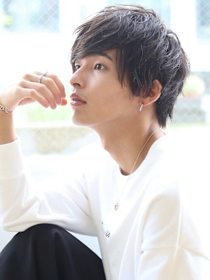 メンズカット　マッシュ　ニュアンスパーマ