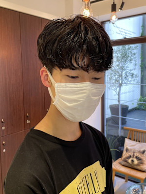 韓国ヘアスリークマッシュ×パーマ