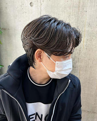 カルマパーマウルフ/マッシュウルフ/メンズマッシュウルフ　原