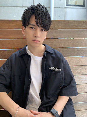 ワンカールパーマ 韓国マッシュ 韓国ヘア