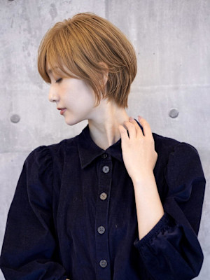 20代30代40代/くびれショート/グレージュ/清澄白河