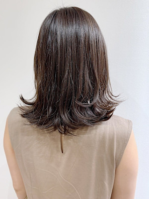 外ハネラベンダーグレージュ/ラフ