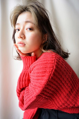 艶髪ペールベージュ＋髪質改善