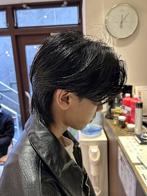 韓国ヘア センターパートウルフ カルマウルフ 表参道