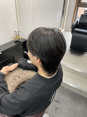 メンズウルフカット/ウルフカット/メンズショートカット