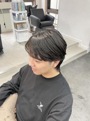 メンズウルフ/ウルフカット/メンズマッシュウルフ