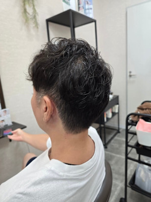 メンズカット/パーマ/グレイカラー/鎌取駅/韓国風/白髪染め