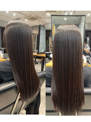 艶髪ダークブラウンカラー