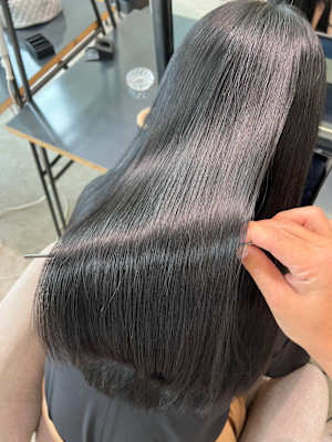 乾かしただけで艶髪